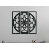 Rodinná mandala na stenu (Dimensions du tableau 89 x 96 cm, Couleur du tableau Anthracite)
