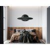 Drevená nálepka na stenu UFO (Dimensions du tableau 37 x 89 cm, Couleur du tableau Anthracite)