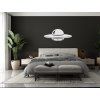 Drevená nálepka na stenu UFO (Dimensions du tableau 37 x 89 cm, Couleur du tableau Anthracite)
