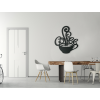 Drevená nálepka na stenu Coffee (Dimensions du tableau 76 x 65 cm, Couleur du tableau Anthracite)
