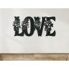 Drevený nápis na stenu LOVE (Dimensions du tableau 41 x 89 cm, Couleur du tableau Anthracite)