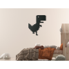 Detská nálepka na stenu Dinosaurus (Dimensions du tableau 75,5 x 65 cm, Couleur du tableau Anthracite)
