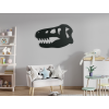 Detská nálepka na stenu Hlava dinosaura (Dimensions du tableau 40,5 x 65 cm, Couleur du tableau Anthracite)