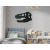 Detská nálepka na stenu Hlava dinosaura (Dimensions du tableau 40,5 x 65 cm, Couleur du tableau Anthracite)