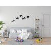 Detská nálepka na stenu Kŕdeľ vtákov (Dimensions du tableau 49,5 x 133 cm, Couleur du tableau Anthracite)