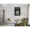 Drevený obraz na stenu Šimpanz (Dimensions du tableau 89 x 61,5 cm, Couleur du tableau Anthracite)