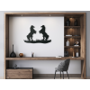 3D nálepka na stenu Vzpínajúce sa kone (Dimensions du tableau 60 x 89 cm, Couleur du tableau Anthracite)