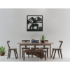 3D obraz na stenu Pasúci sa kôň (Dimensions du tableau 65 x 65 cm, Couleur du tableau Anthracite)