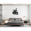 Drevená nálepka na stenu Chopper (Dimensions du tableau 71,5 x 65 cm, Couleur du tableau Anthracite)