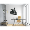 Drevená nálepka na stenu Chopper (Dimensions du tableau 71,5 x 65 cm, Couleur du tableau Anthracite)