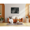Drevený obraz na stenu Zebra (Dimensions du tableau 65 x 87 cm, Couleur du tableau Anthracite)