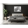 Drevený obraz na stenu Zebra (Dimensions du tableau 65 x 87 cm, Couleur du tableau Anthracite)