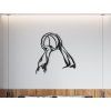 Drevená nálepka na stenu Basketbal (Dimensions du tableau 68,5 x 65 cm, Couleur du tableau Anthracite)