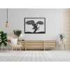 3D obraz na stenu Orol a strom (Dimensions du tableau 66,5 x 89 cm, Couleur du tableau Anthracite)