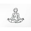 Drevená nálepka na stenu Meditácia (Dimensions du tableau 55,5 x 65 cm, Couleur du tableau Anthracite)