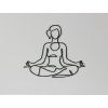 Drevená nálepka na stenu Meditácia (Dimensions du tableau 55,5 x 65 cm, Couleur du tableau Anthracite)