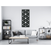 Dekoratívny panel na stenu Kruhy (Dimensions du tableau 89 x 38 cm, Couleur du tableau Anthracite)