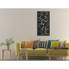 Drevený panel Popínavé kvety (Dimensions du tableau 89 x 44,5 cm, Couleur du tableau Anthracite)