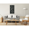 Drevený panel Popínavé kvety (Dimensions du tableau 89 x 44,5 cm, Couleur du tableau Anthracite)
