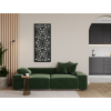 Drevený panel Geometrické kvety (Dimensions du tableau 89 x 38 cm, Couleur du tableau Anthracite)