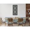Drevený panel Kvety a hviezdy (Dimensions du tableau 89 x 38 cm, Couleur du tableau Anthracite)