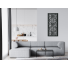 Drevený panel Kvety a hviezdy (Dimensions du tableau 89 x 38 cm, Couleur du tableau Anthracite)