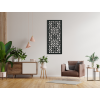 Drevený panel Kvety a hviezdy (Dimensions du tableau 89 x 38 cm, Couleur du tableau Anthracite)