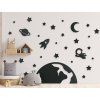 Set detských nálepiek Vesmír (29 ks) (Couleur du tableau Anthracite)