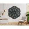 Drevená mandala na stenu Kvety (Dimensions du tableau 175 x 157,5 cm, Couleur du tableau Anthracite)