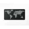 Dizajnová nástenná 3D mapa sveta (Dimensions du tableau 67,5 x 133 cm, Couleur du tableau Anthracite)