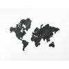 Moderná dekorácia mapa sveta na stenu (Dimensions du tableau 87 x 133 cm, Couleur du tableau Anthracite)