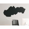 Drevená mapa Slovensko na stenu (Dimensions du tableau 65 x 133 cm, Couleur du tableau Anthracite)