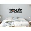Fotorámik na stenu LOVE (Dimensions du tableau 13 x 39 cm, Couleur du tableau Anthracite)