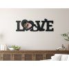 Fotorámik na stenu LOVE (Dimensions du tableau 13 x 39 cm, Couleur du tableau Anthracite)