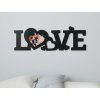 Fotorámik na stenu LOVE (Dimensions du tableau 13 x 39 cm, Couleur du tableau Anthracite)