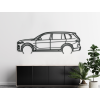 Drevený obraz BMW X7 (Dimensions du tableau 46 x 133 cm, Couleur du tableau Anthracite)