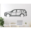 Drevený obraz BMW X7 (Dimensions du tableau 46 x 133 cm, Couleur du tableau Anthracite)