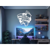 Nálepka na stenu Eat Sleep Game (Dimensions du tableau 89 x 81,5 cm, Couleur du tableau Anthracite)