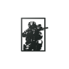Drevený obraz na stenu Vojak (Dimensions du tableau 89 x 71,5 cm, Couleur du tableau Anthracite)
