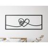 Obraz na stenu Srdce v ráme (Dimensions du tableau 52 x 133 cm, Couleur du tableau Anthracite)