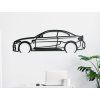 Drevená nálepka na stenu BMW M2 (Dimensions du tableau 41,5 x 133 cm, Couleur du tableau Anthracite)