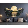 Décoration moderne Cascade lunaire (Dimensions du tableau 33,5 x 60 cm, Finition Mate)