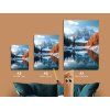 71196 2 obraz studene jazero v horach format du tableau a1 couleur du cadre sans cadre finition 3d