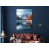 71196 4 obraz studene jazero v horach format du tableau a1 couleur du cadre sans cadre finition 3d