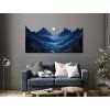 Obraz Mesiac nad horami (Dimensions du tableau 59 x 125 cm, Finition 3D)