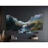 Tableau Paysage avec cascade (Dimensions du tableau 27,5 x 52,5 cm, Finition Mate)