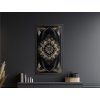 Mandala design Code doré (Dimensions du tableau 60 x 33,5 cm, Finition Mate)