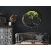 Arbre de vie circulaire Cycle (Dimensions du tableau 32 x 33,5 cm, Finition Mate)