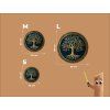 Arbre de vie rond Souvenir (Dimensions du tableau 33,5 x 33,5 cm, Finition Mate)