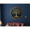 Arbre de vie rond Souvenir (Dimensions du tableau 33,5 x 33,5 cm, Finition Mate)